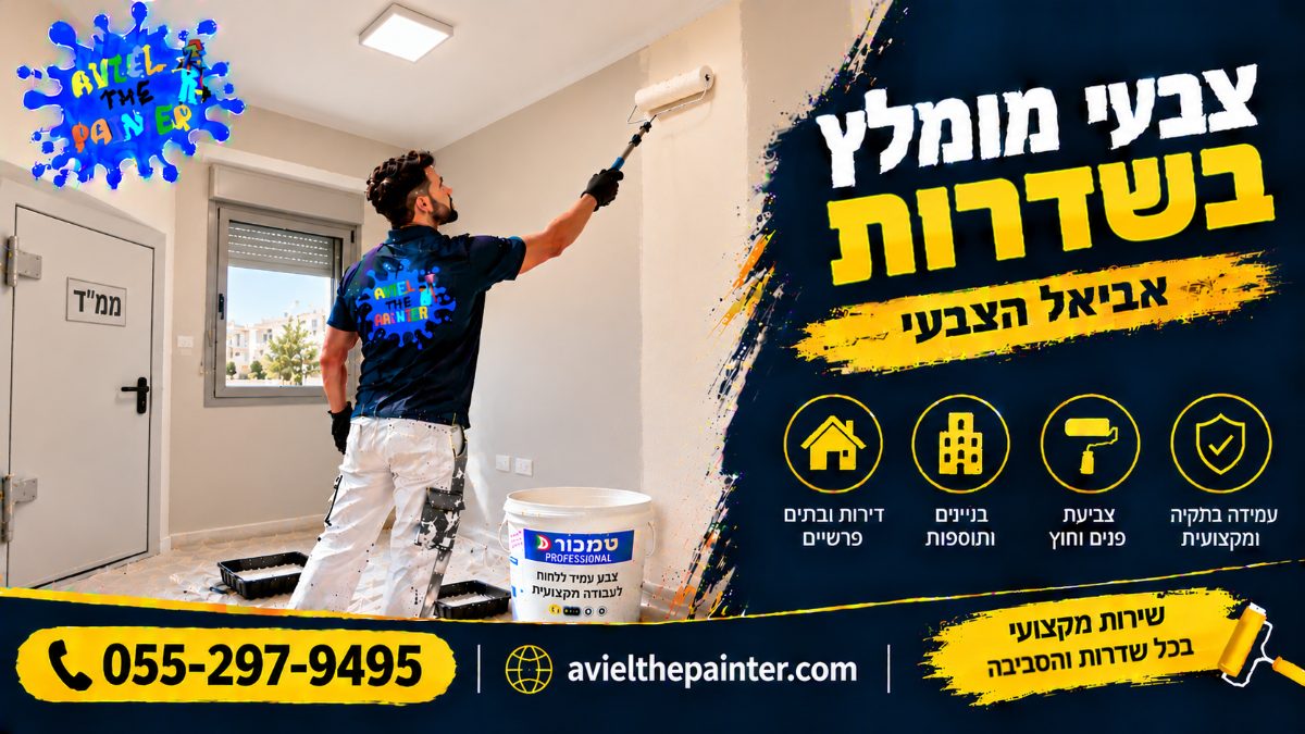 צבעי מומלץ בשדרות — צביעת ממ״ד בצבע רחיץ